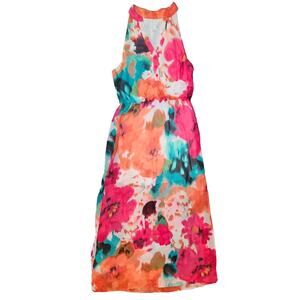 Bisou Bisou Women's 10 Halter Tank Sleeveless Maxi Half Sheer Skirt